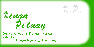 kinga pilnay business card